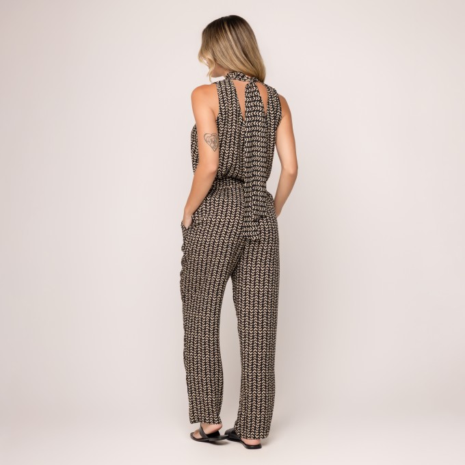 Calça Viscose Estampada Cecília