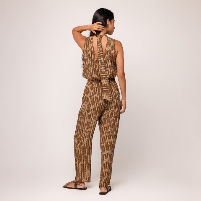 Calça Viscose Estampada Cecília