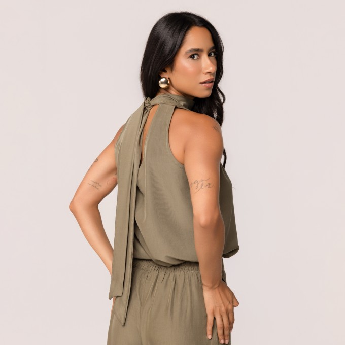 Blusa Viscose Acetinada Júlia
