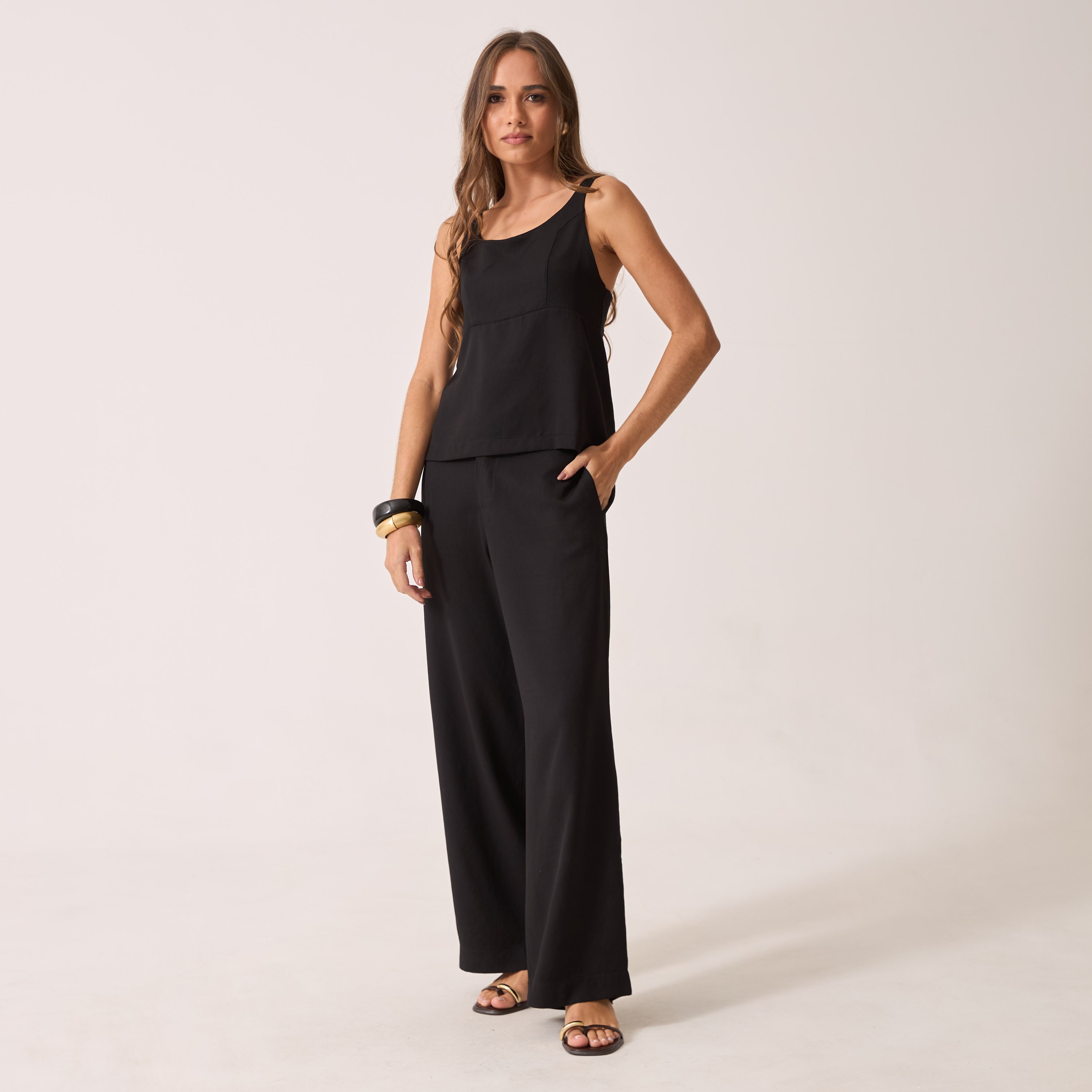 Blusa Crepe com Alças Antonella