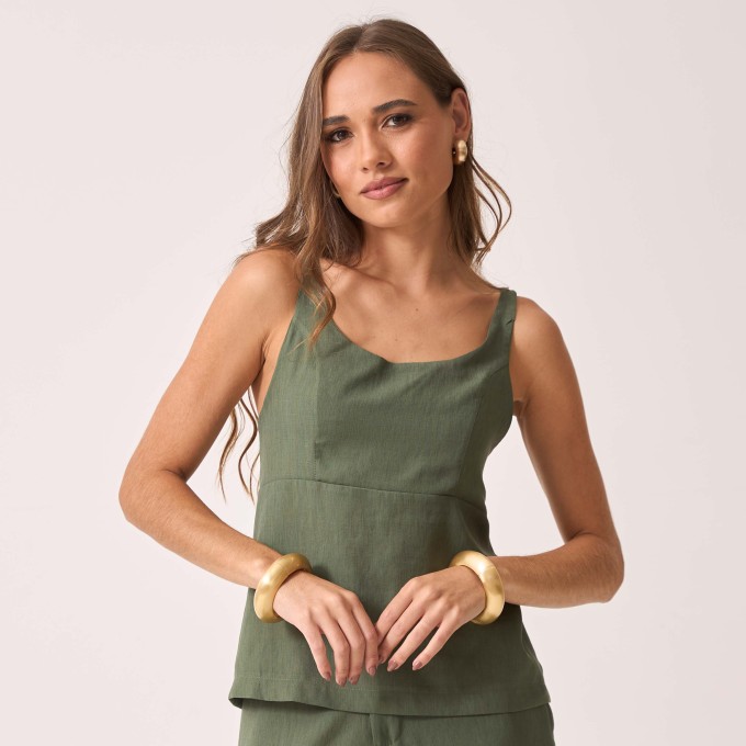 Blusa Crepe com Alças Antonella