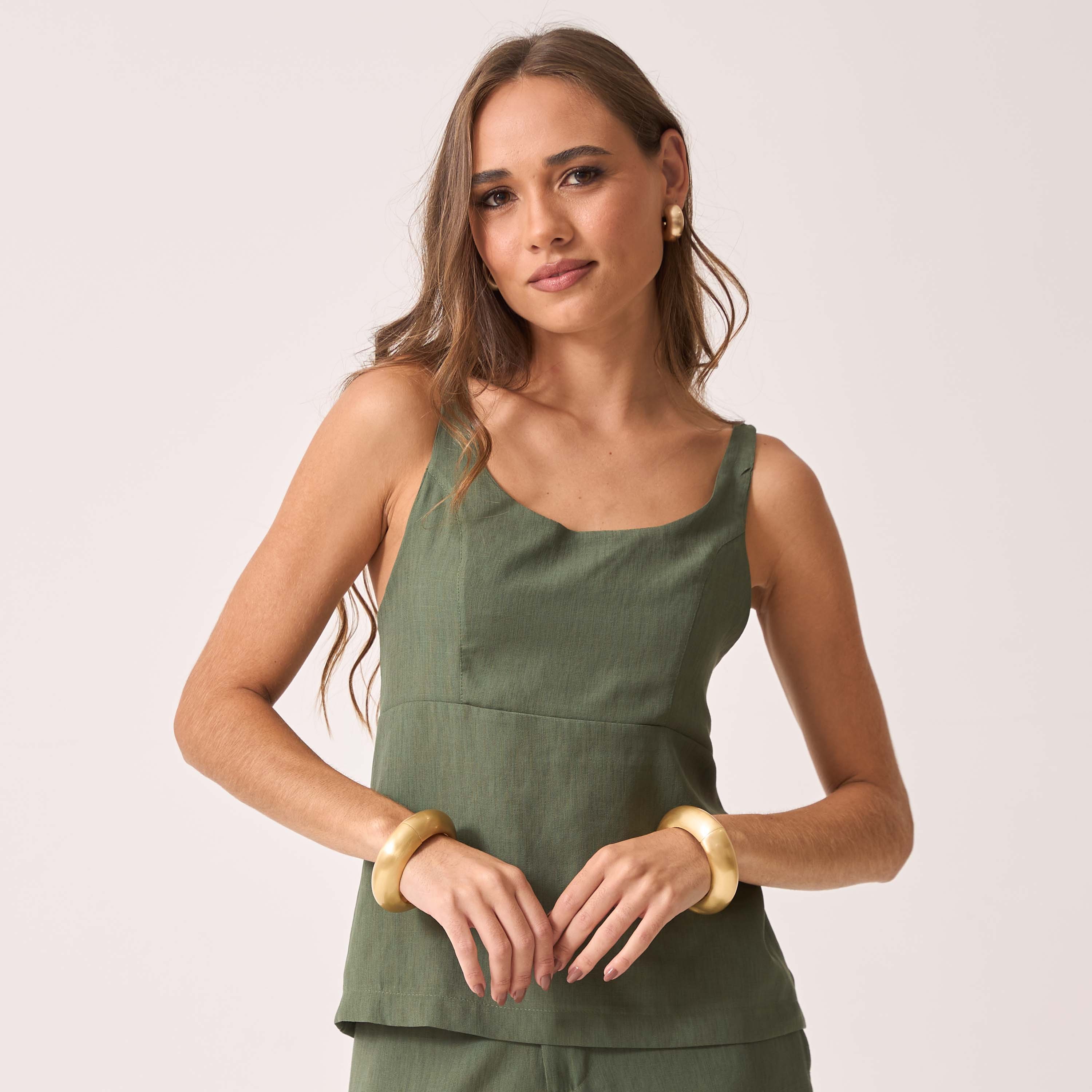 Blusa Crepe com Alças Antonella