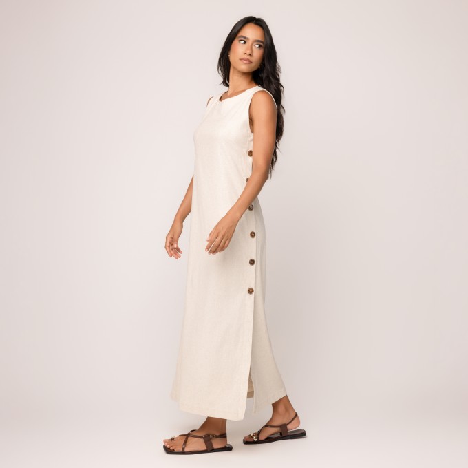 Vestido Linho Lavinia