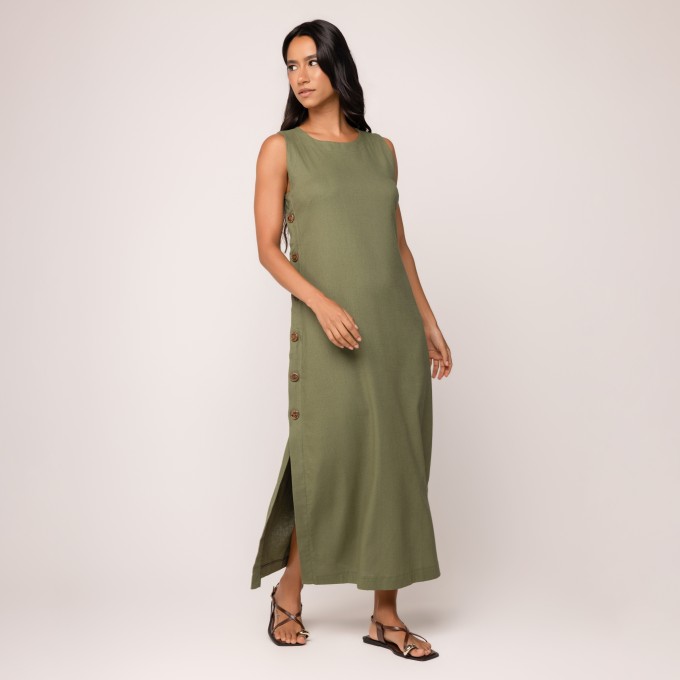 Vestido Linho Lavinia