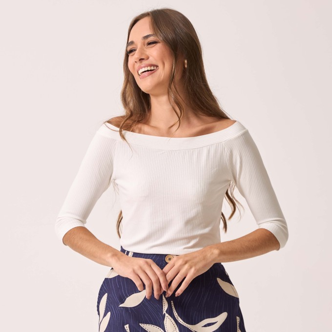 Blusa Canelada Clarice