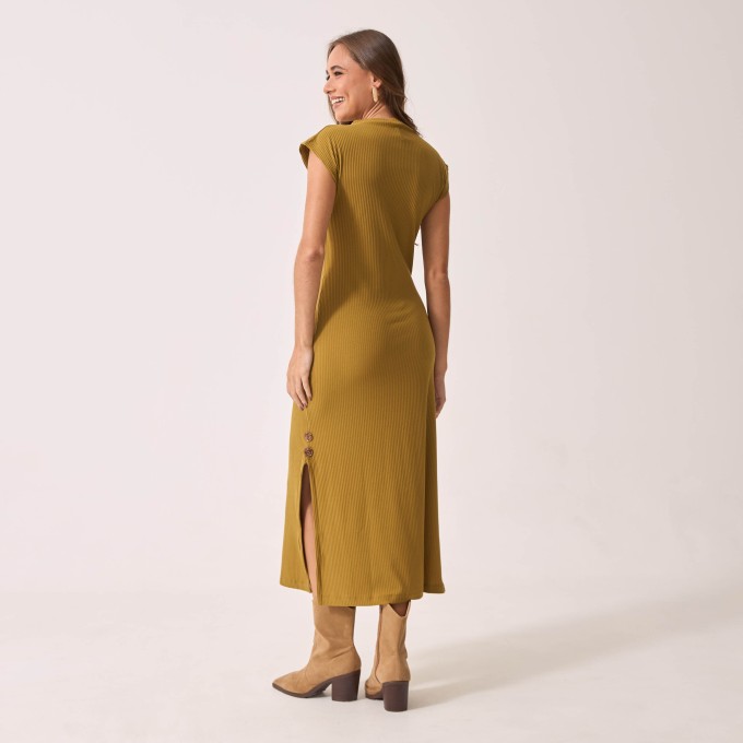Vestido Canelado Ana Beatriz