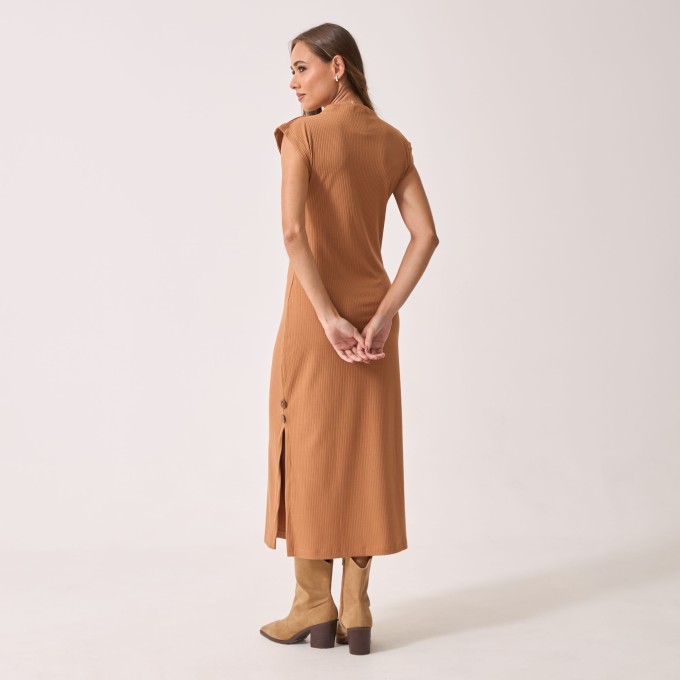Vestido Canelado Ana Beatriz