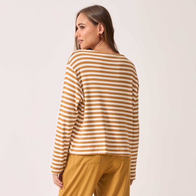 Blusa Malha Listrada Esther