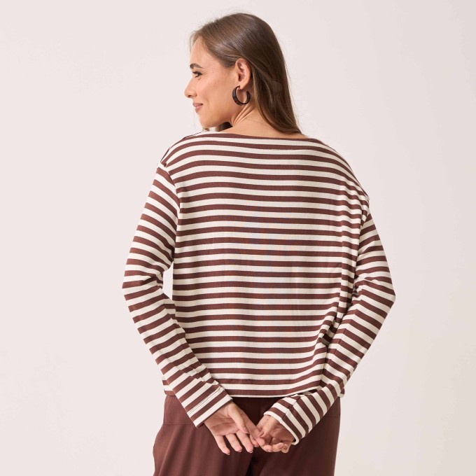 Blusa Malha Listrada Esther
