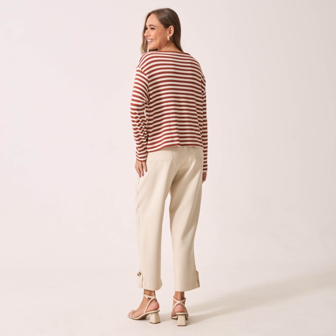 Blusa Malha Listrada Esther