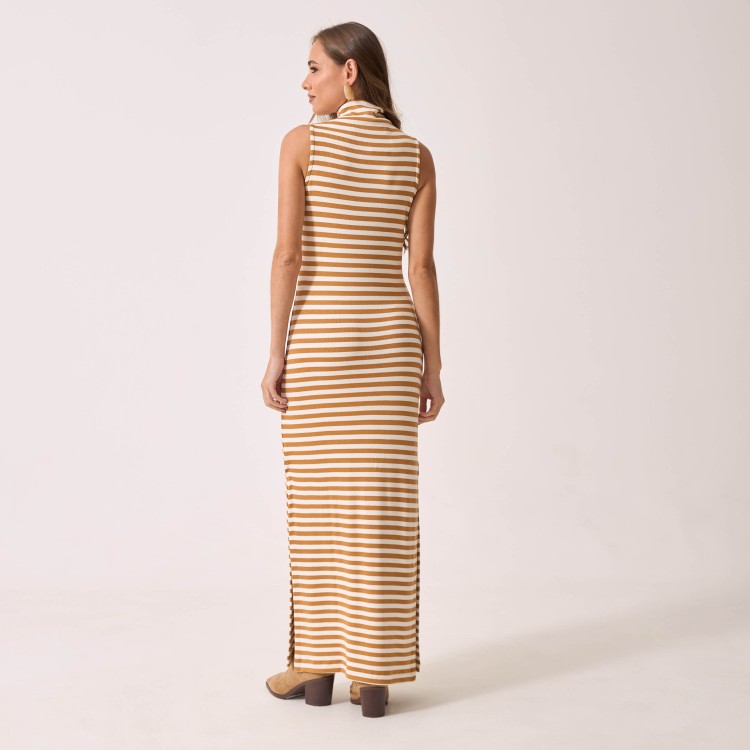 Vestido Malha Listrada Manuela