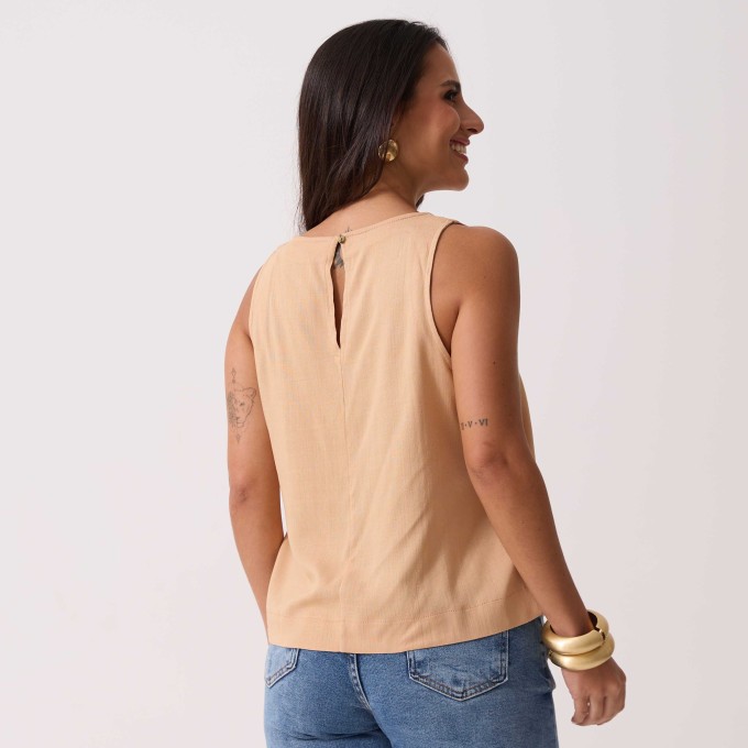 Blusa Viscolinho Rose