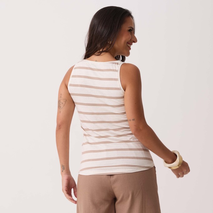 Blusa Malha Listrada Natália