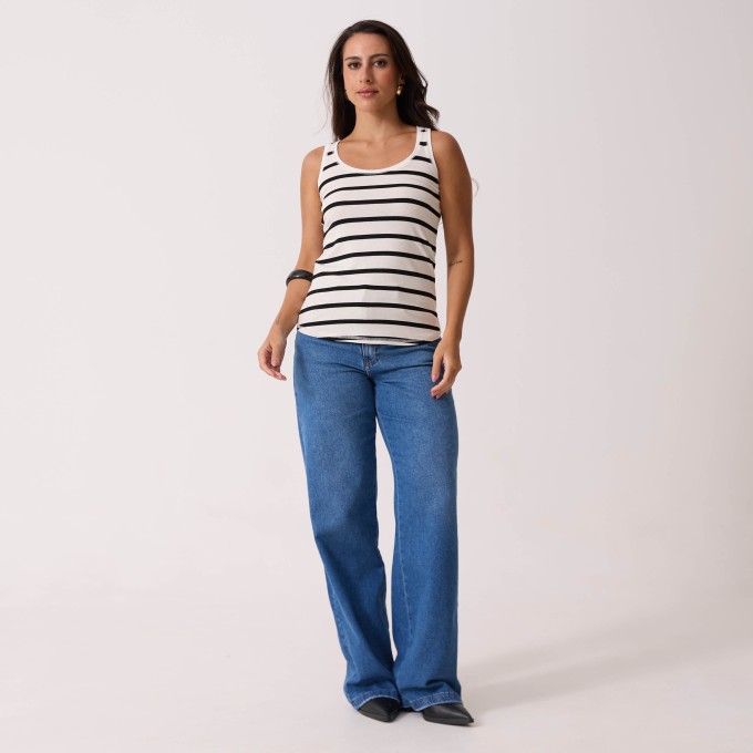 Blusa Malha Listrada Natália