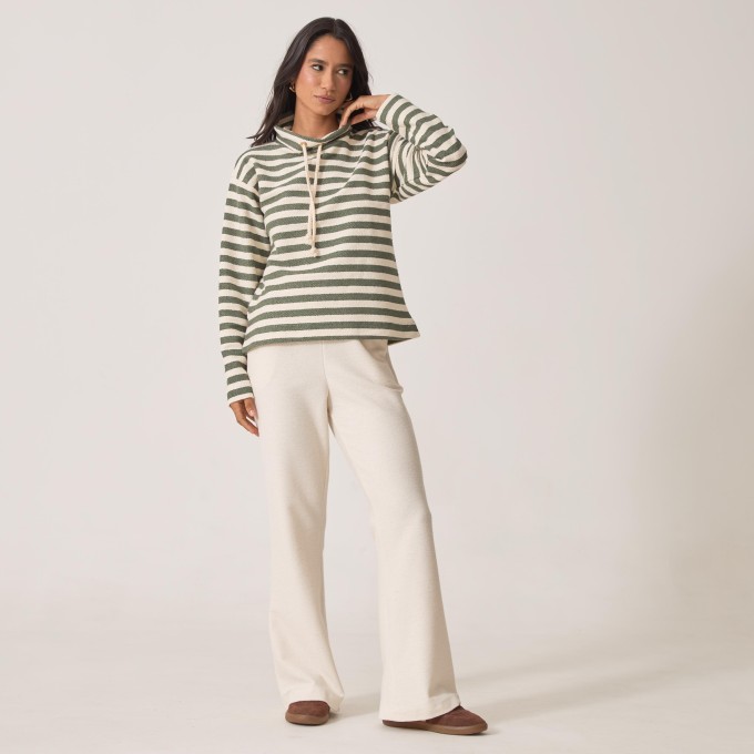 Blusa Moleton Listrada Michele