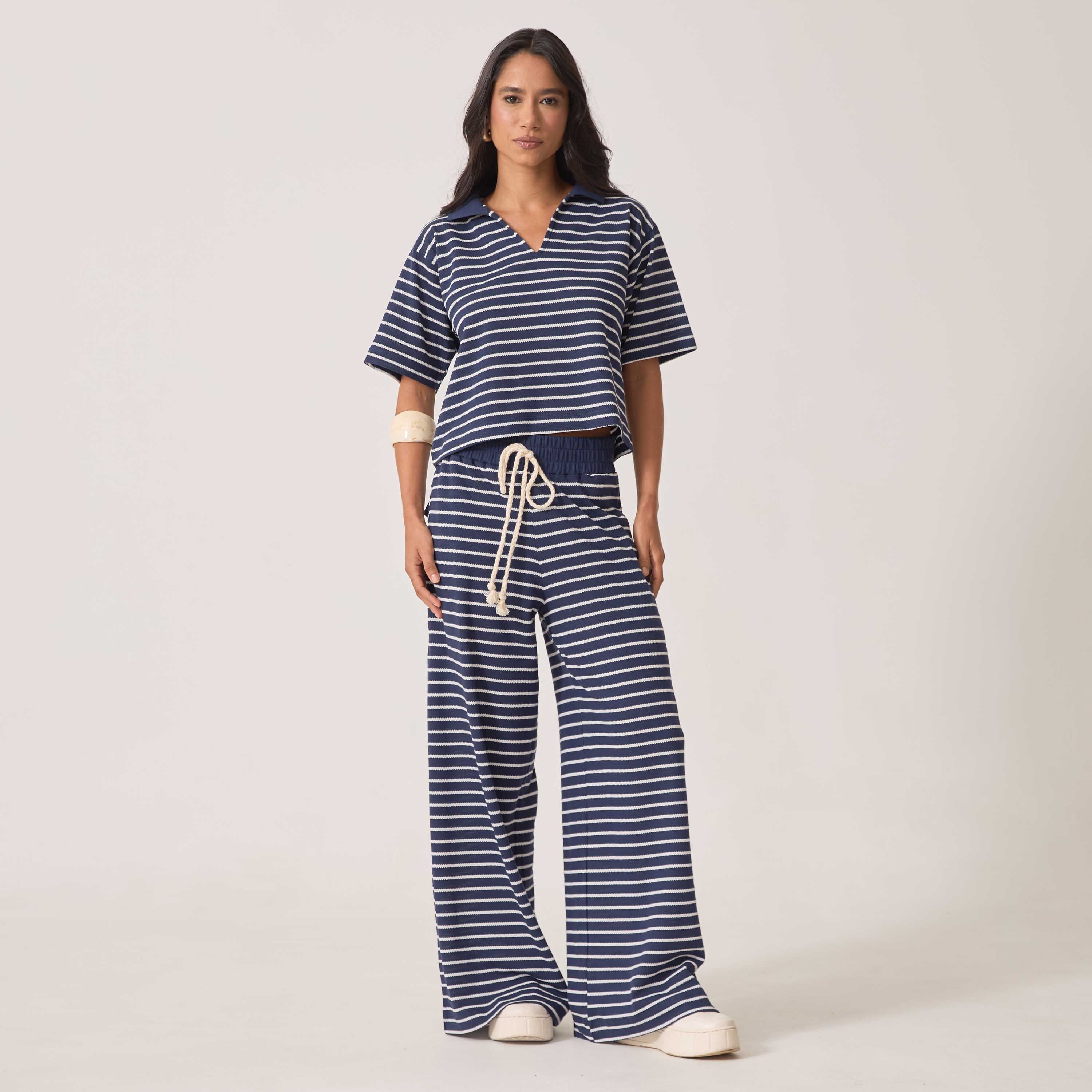 Calça Listrada Lívia