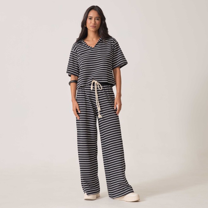 Calça Listrada Lívia