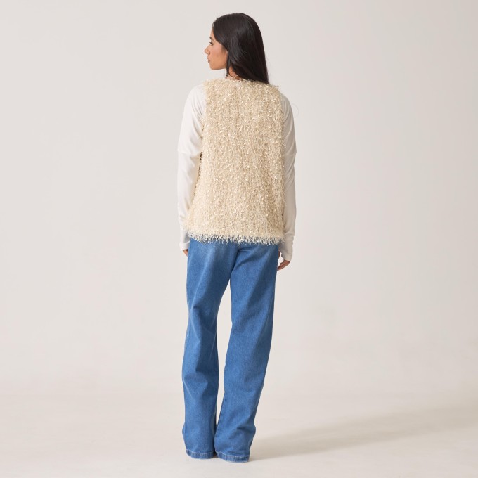 Colete Jacquard Pluma Graziela