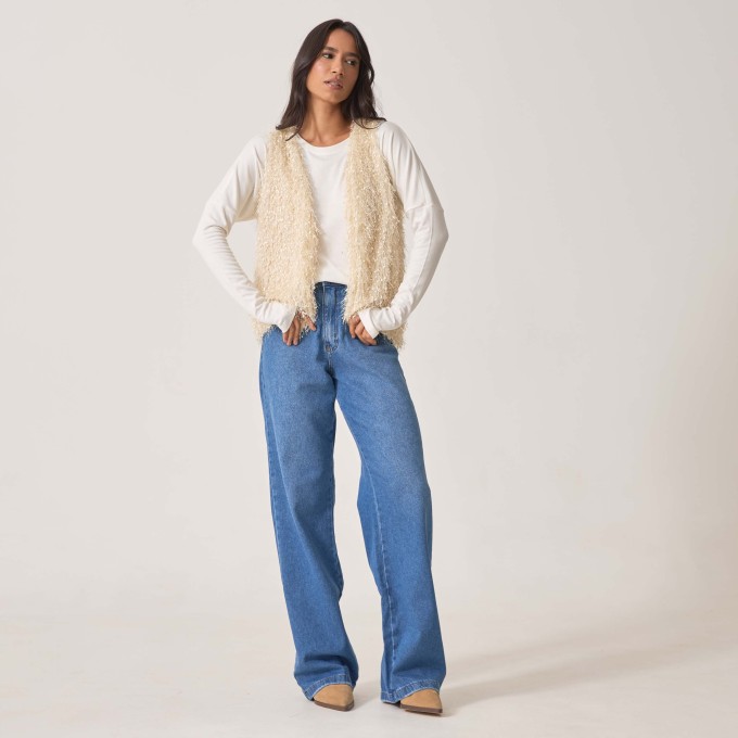 Colete Jacquard Pluma Graziela