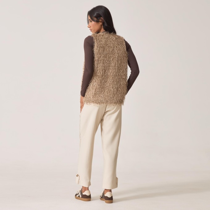 Colete Jacquard Pluma Graziela