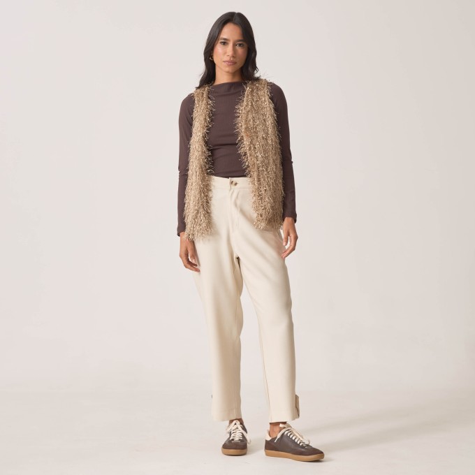 Colete Jacquard Pluma Graziela