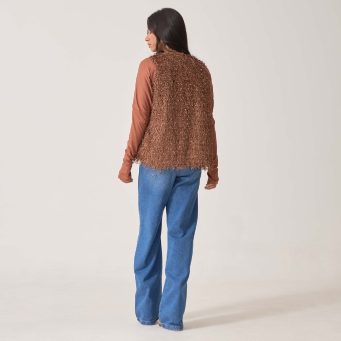 Colete Jacquard Pluma Graziela