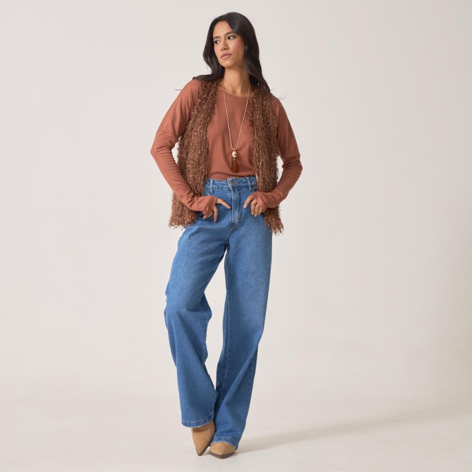 Colete Jacquard Pluma Graziela