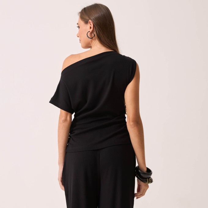 Blusa Malha Canelada Natália
