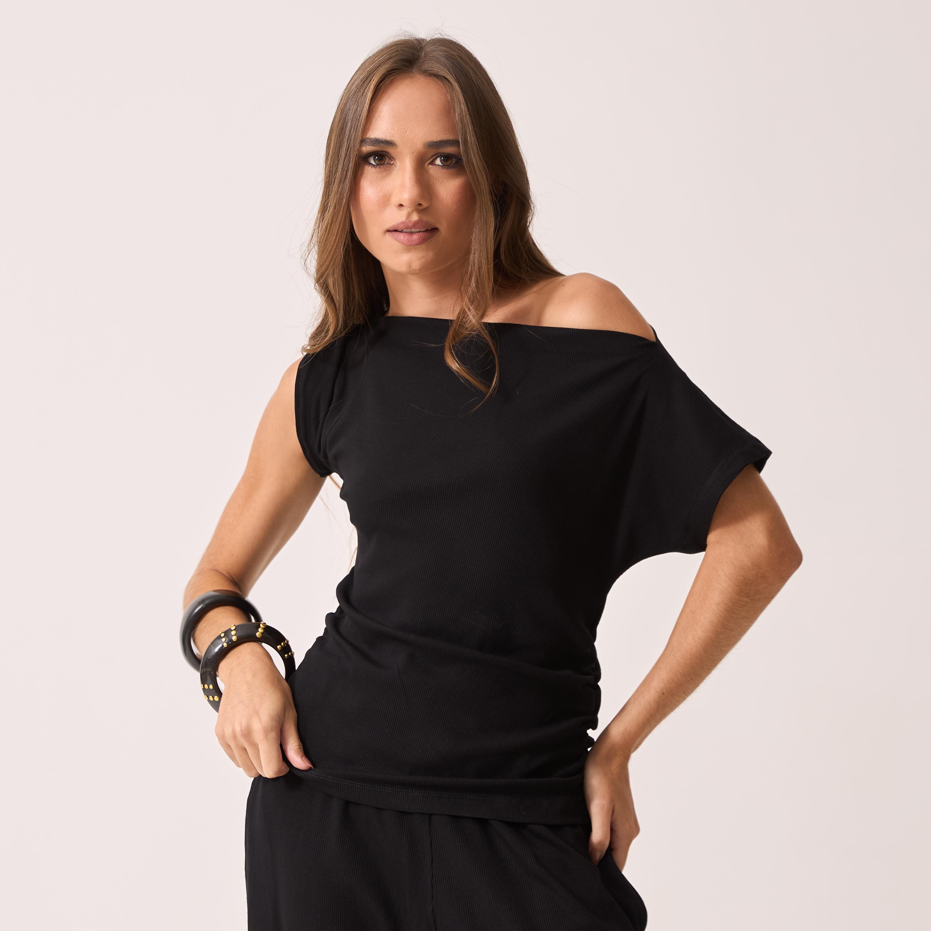 Blusa Malha Canelada Natália