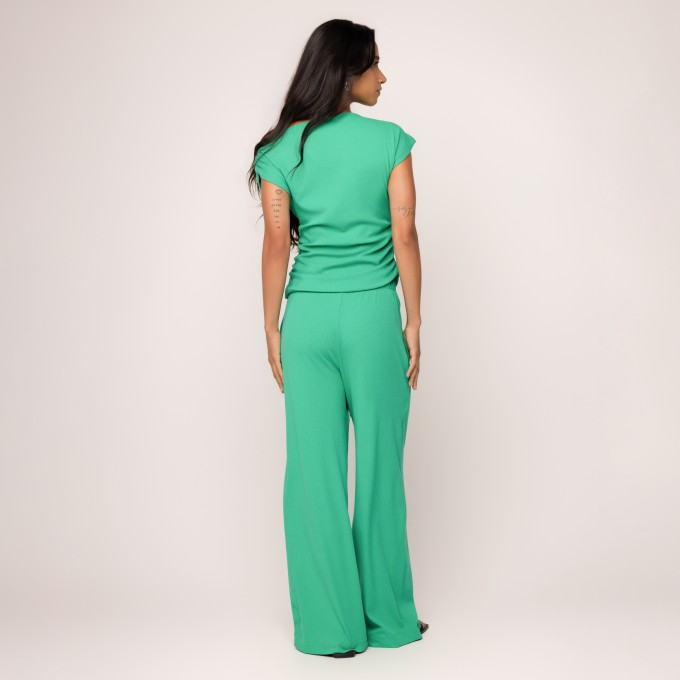 Blusa Malha Canelada Natália