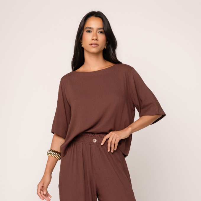 Blusa Viscolinho Bianca