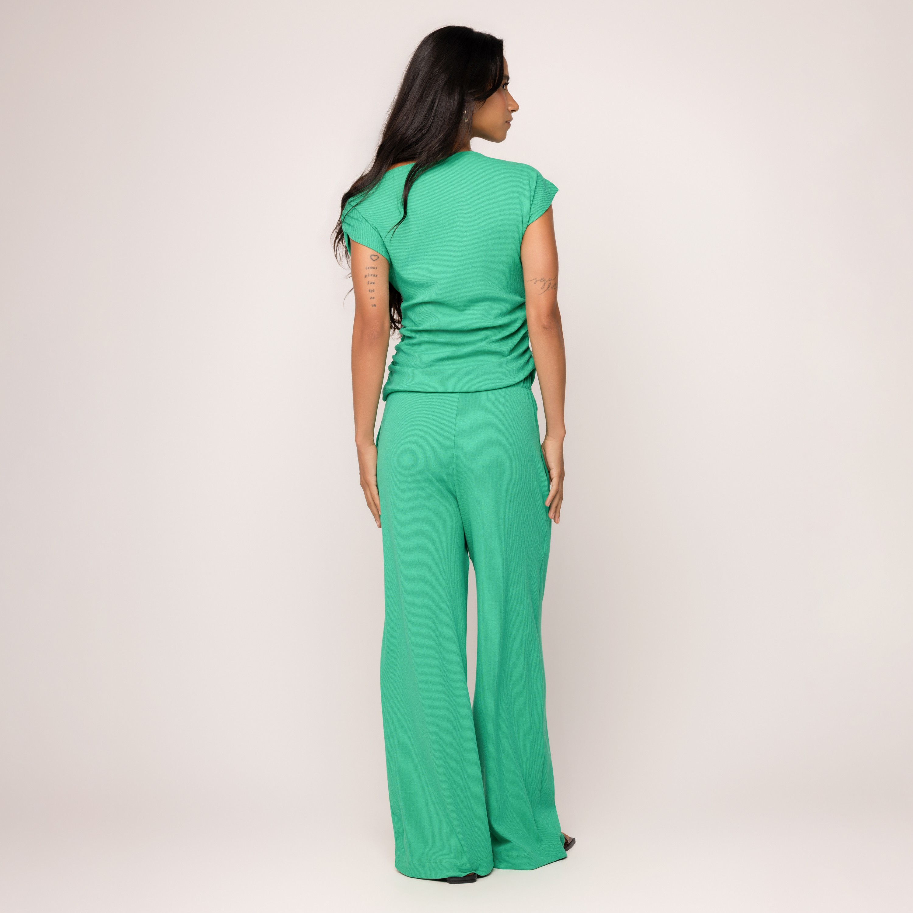 Calça Malha Canelada Natália